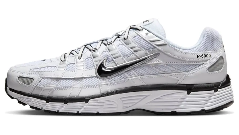 Nike P-6000 “White Metallic Silver Black” (CD6404-107)