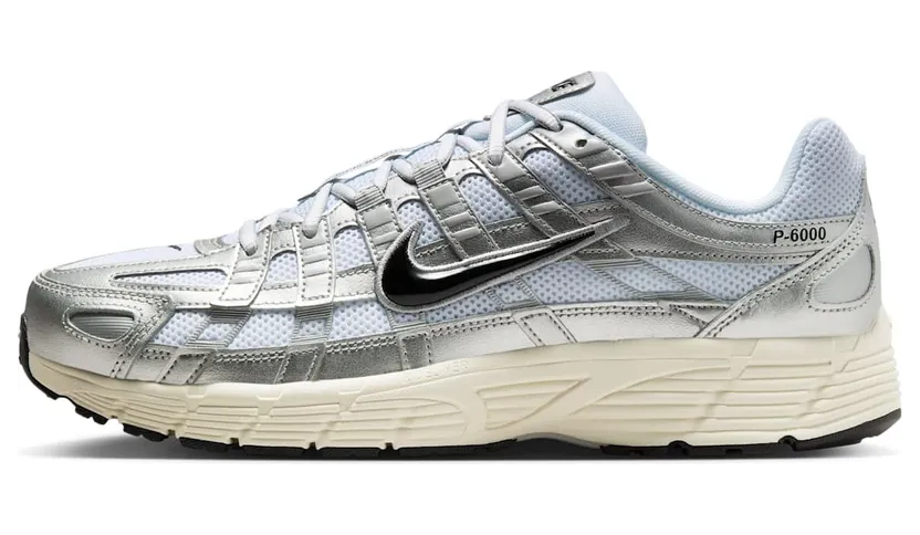 Nike P-6000 (white / black / metallic silver / flt silver) – CD6404-105