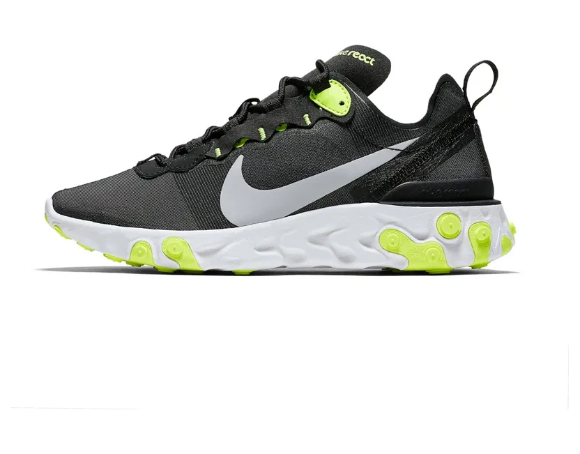 Nike React Element 55 Black Volt Cool Grey (W)