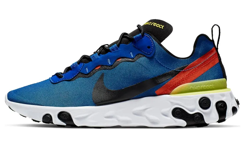 Nike React Element 55 Game Royal Dynamic Yellow Habanero Red (BQ6166-403)