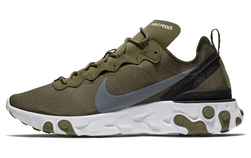 Nike React Element 55 Medium Olive (BQ6166-200)