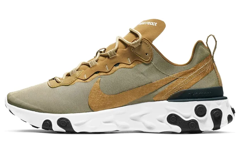 Nike React Element 55 Metallic Gold (BQ6166-700)