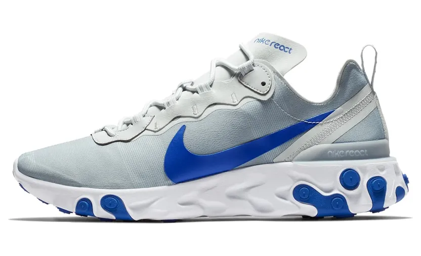 Nike React Element 55 Pure Platinum Racer Blue (BQ6166-005)