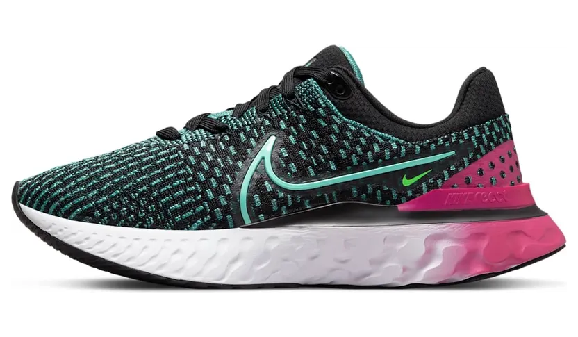 Nike React Infinity Run Flyknit 3 Straßenlaufschuh für Schwarz (DD3024-003)