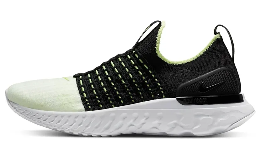 Nike React Phantom Run Flyknit 2 Black Barely Volt (W)