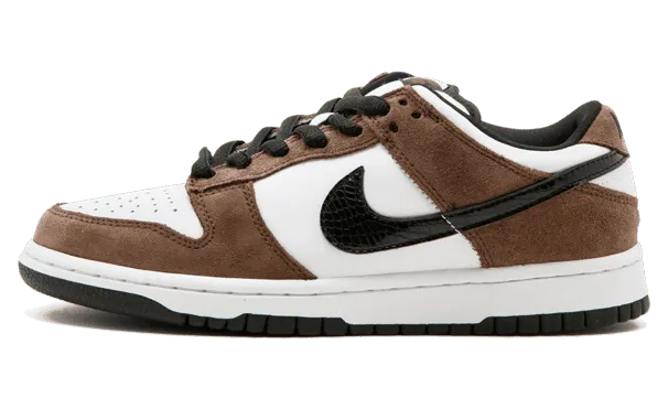 Nike SB Dunk Low White Black Trail End Brown (304292-102)