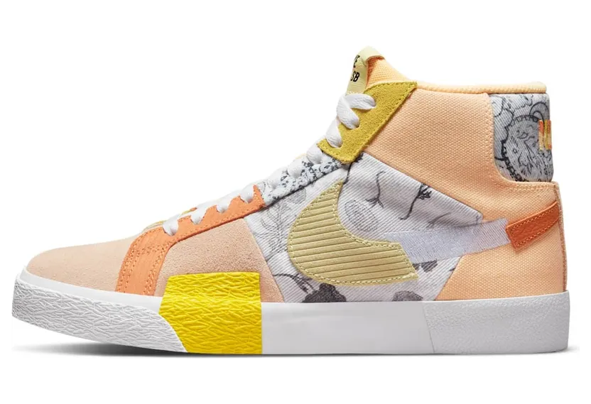 Nike SB Zoom Blazer Mid PRM Skateboardschuh – Orange Orange (DM0859-800)
