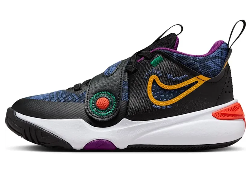 Nike Team Hustle D 11 SE Black Mystic Navy Cosmic Clay University Gold (FQ7659-001)