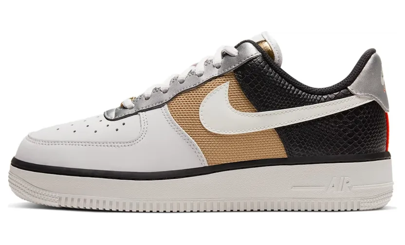 Nike WMNS Air Force 1 ’07 Vast Grey Metallic Gold (CT3434-001)