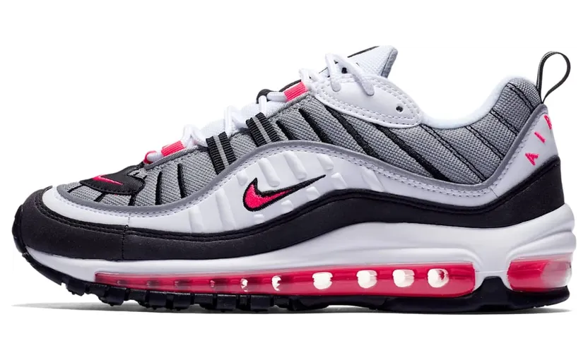 Nike WMNS Air Max 98 White / Solar Red / Dust / Reflect Silver (AH6799-104)