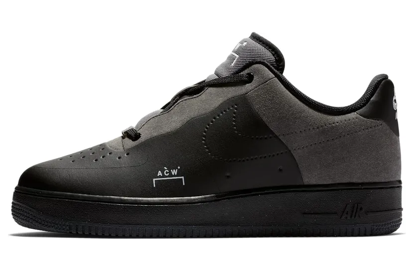 Nike x A-Cold-Wall* Air Force ACW AF 1 Low Black Light Grey (2018) (BQ6924-001)
