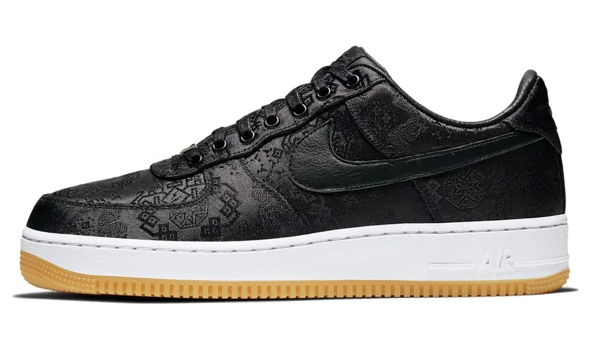Nike x CLOT x Fragment Air Force AF 1 Black Silk (2019) (CZ3986-001)