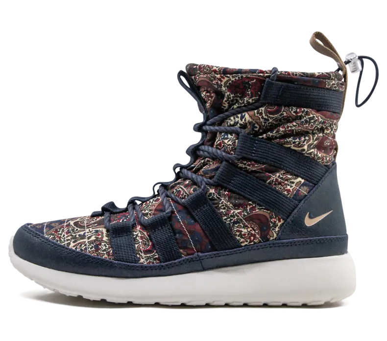 Nike x Liberty of London Rosherun Hi Sneakerboot QS Armory Navy (633519-402)