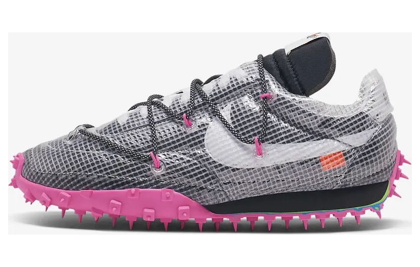 Nike x Off-White Womens Waffle Racer Black Fuchsia (2019) (CD8180-001)
