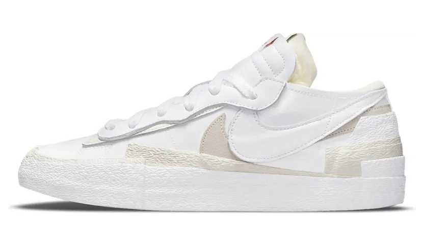 Nike x Sacai Blazer Low White Patent Leather (DM6443-100)