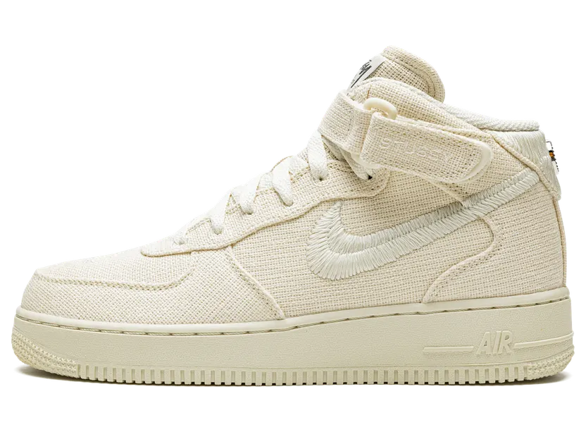 Nike x Stussy Air Force 1 Mid Fossil (DJ7841-200)