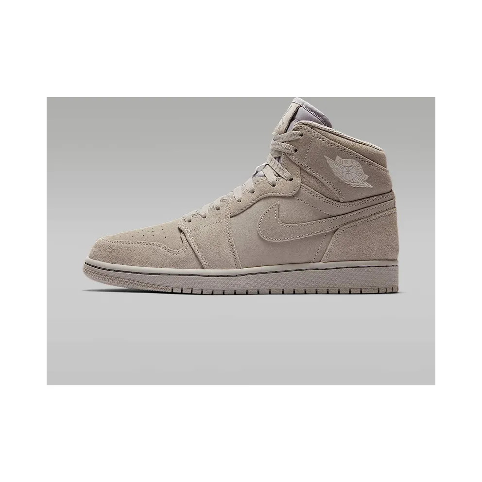 Jordan 1 Retro High Grey Suede Wolf Grey/Wolf Grey (332550-031)