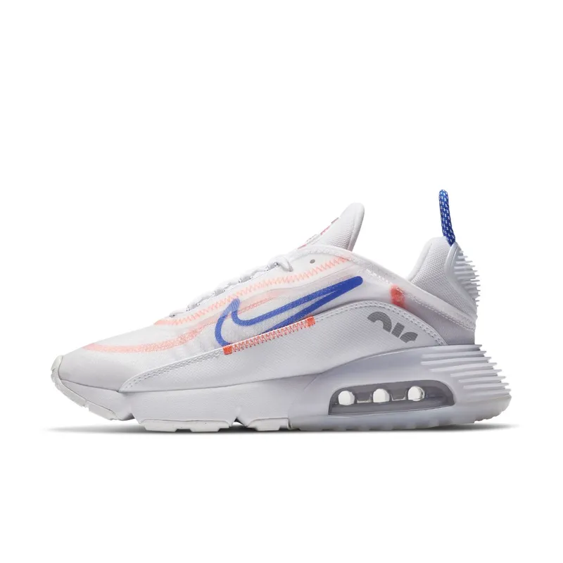 Nike Air Max 2090 White Flash Crimson Racer Blue (W) White/Flash Crimson-Metallic Silver-Racer Blue (CT1290-100)
