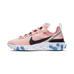 Nike REACT ELEMENT 55 “Coral Stardust / Light Soft Pink / Light Blue / Oil Grey” (BQ2728-602)