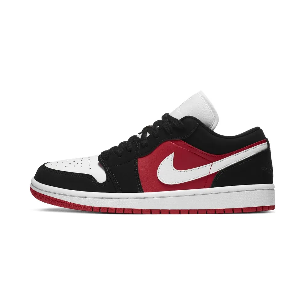 Jordan 1 Low Black White Gym Red (W) Black/White-Gym Red (DC0774-016)
