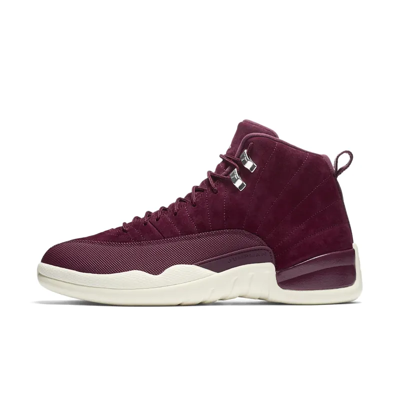 Jordan 12 Retro Bordeaux Bordeaux/Sail-Metallic Silver (130690-617)
