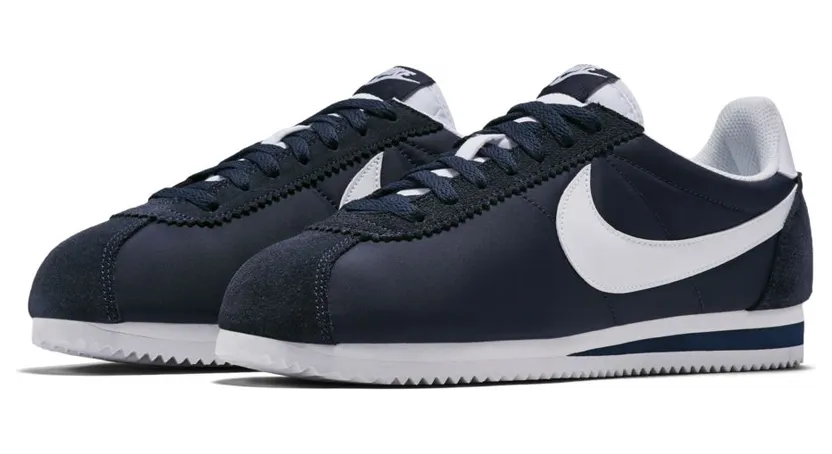 Nike Classic Cortez Nylon Obsidian / White (807472-410)