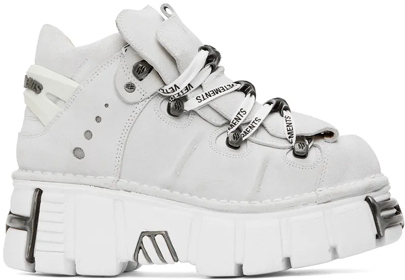 VETEMENTS White New Rock Edition Platform (UA53SN200W)