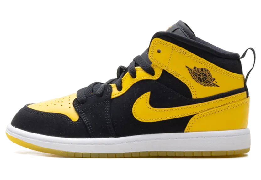 Jordan 1 Mid PS “Black Varsity Maize White” (HJ5942-071)