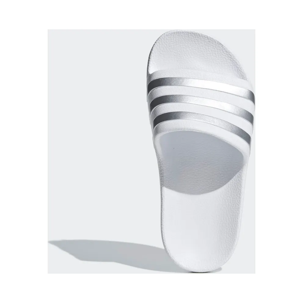 Adidas Adilette Aqua Slides Cloud White / Silver Met. / Cloud White (F35555)