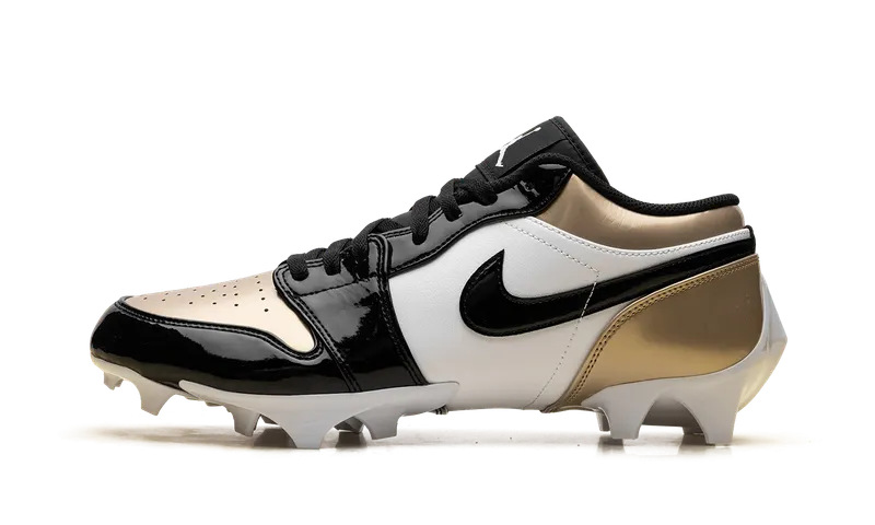 Jordan 1 Low TD Cleat “Patent Gold Toe” (FJ6245-701)