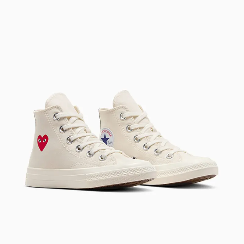 Converse PLAY Comme des Garçons Single Heart Chuck 70 Milk/Red/Black (A08803C)
