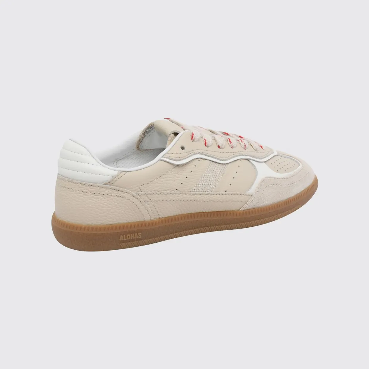 Alohas TB.490 Grained Leather and Suede Sneakers Beige (S10070901) (2)