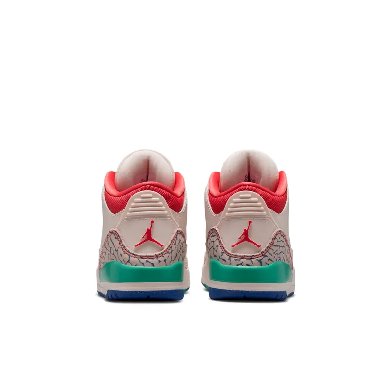 Air Jordan Three Chalk / Track Red / True Blue (IO2074-100)