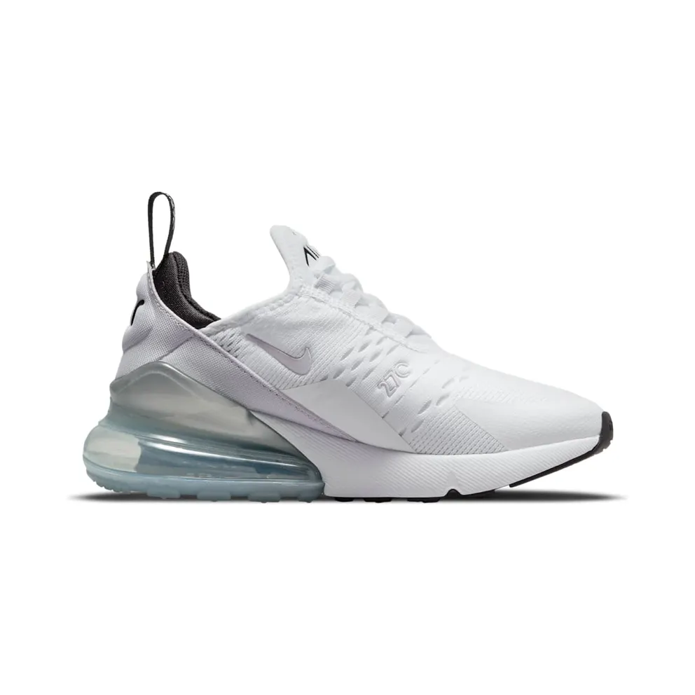Nike Air Max 270 “White / Black / Metallic Silver / Pure Violet” (943345-159)