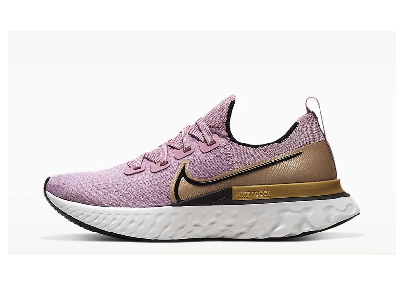 Nike React Infinity Run ‘Plum Fog’ “Plum Fog / Metallic Gold / Platinum Tint / Black” (CD4372-500)