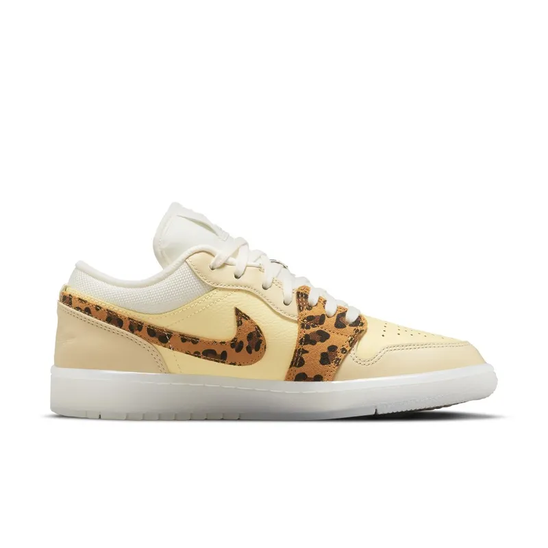 Air Jordan 1 Low SNKRS Day (2021) – “White / Yellow / Clear-leopard” (DN6998-700)
