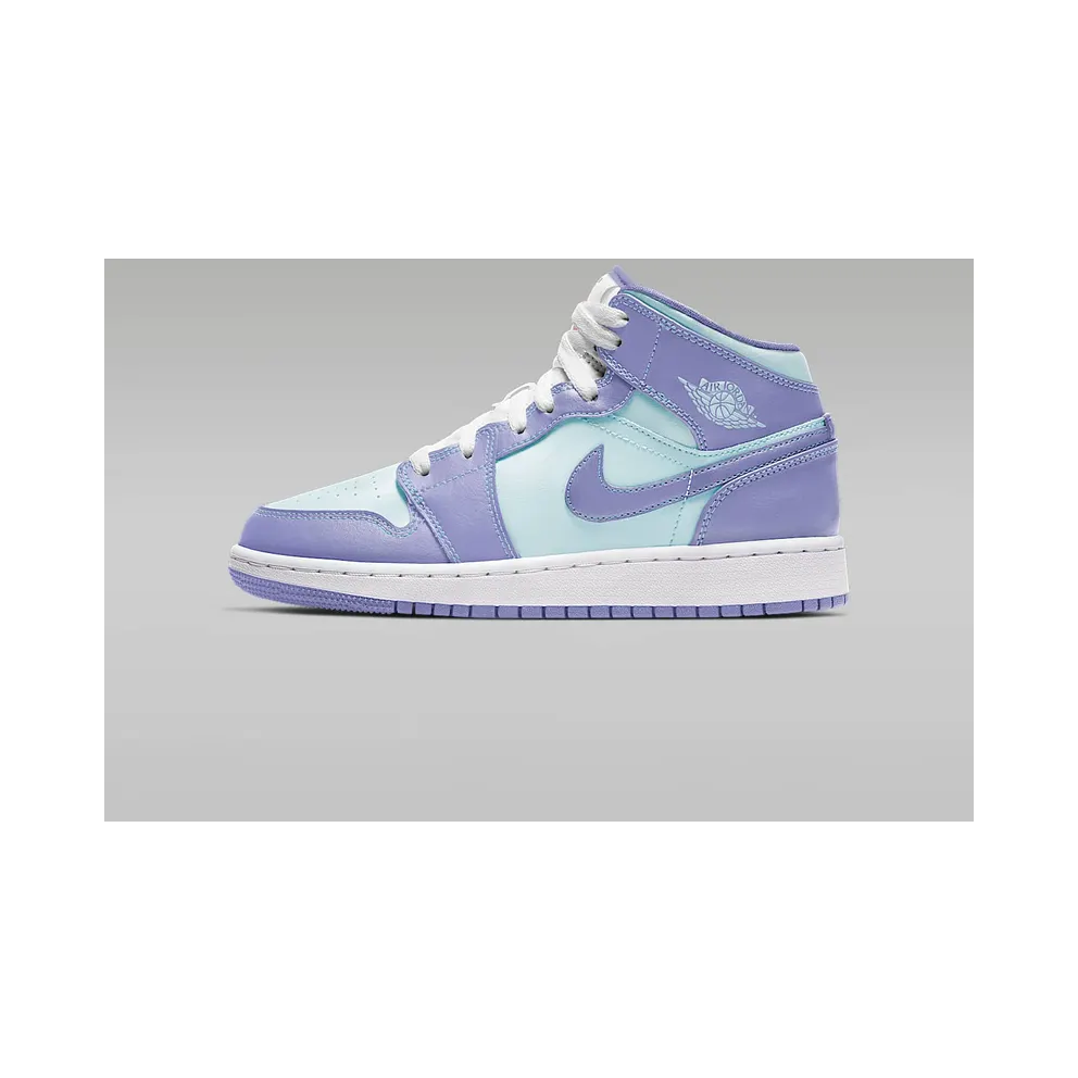Jordan 1 Mid Purple Aqua (GS)