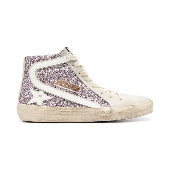 Golden Goose Slide glitter-detail “Pink” (GWF00115F004526)