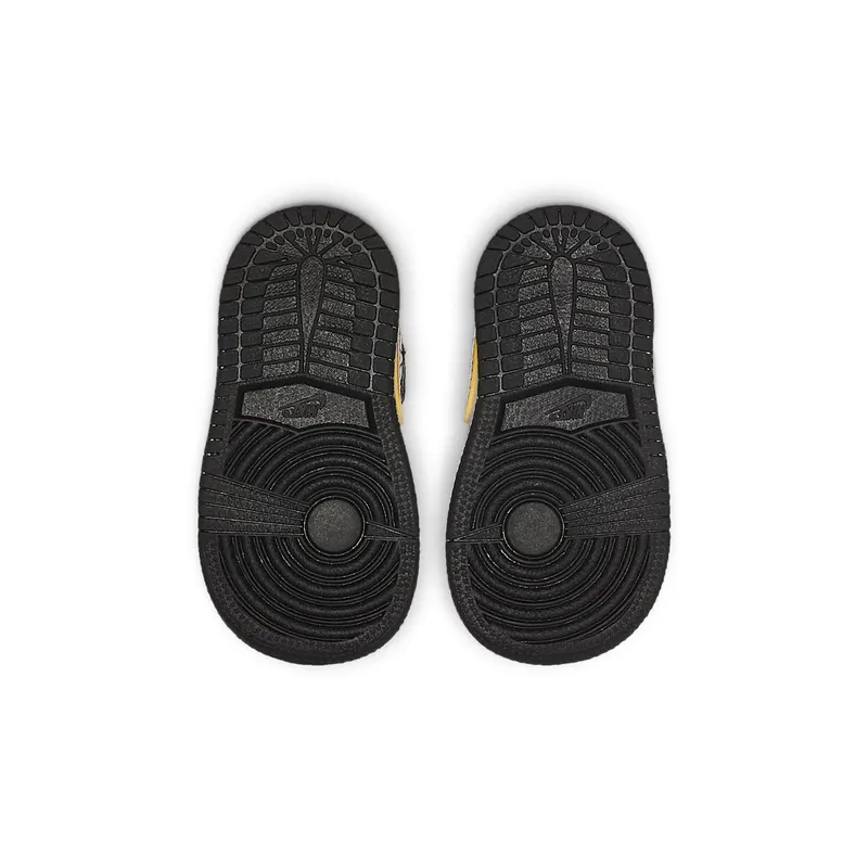 Jordan 1 Mid Patent Black White Gold (TD) Black/White-Metallic Gold (BQ6933-007)