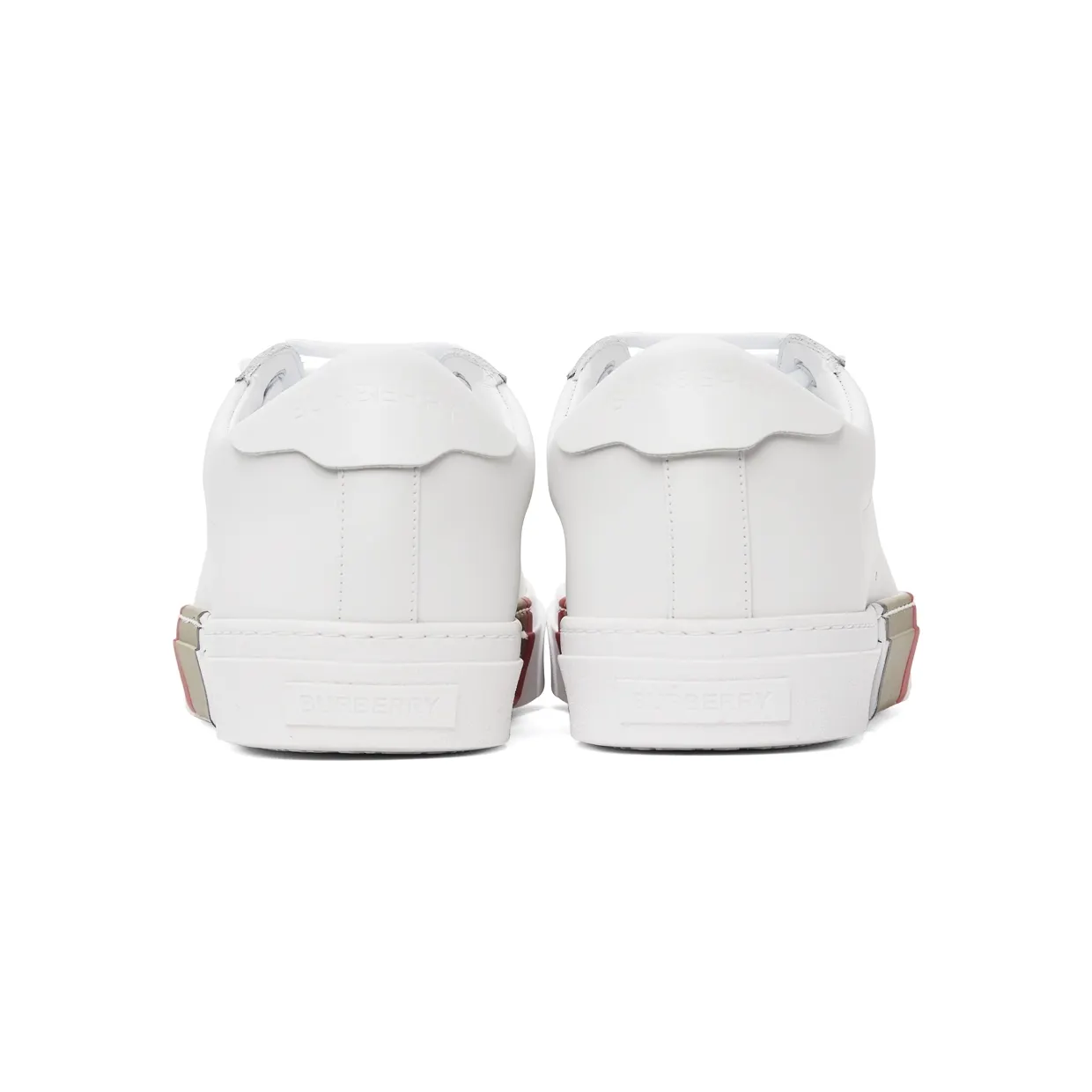 Burberry White Bio-Based Striped Sole Sneakers (8043200) (4)