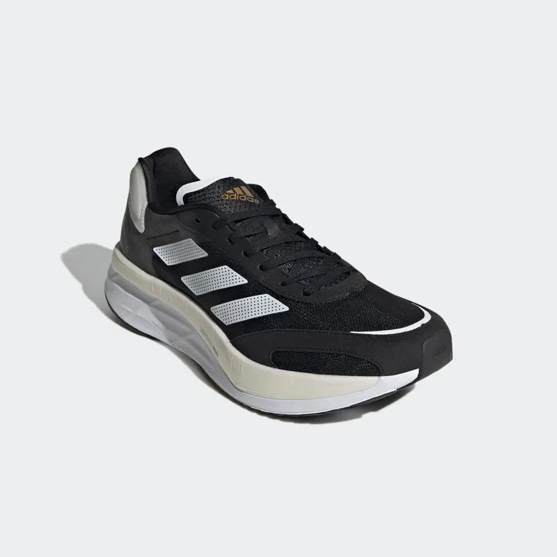 adidas Adizero Boston 10 Core Black / Cloud White / Gold Metallic (H67513)