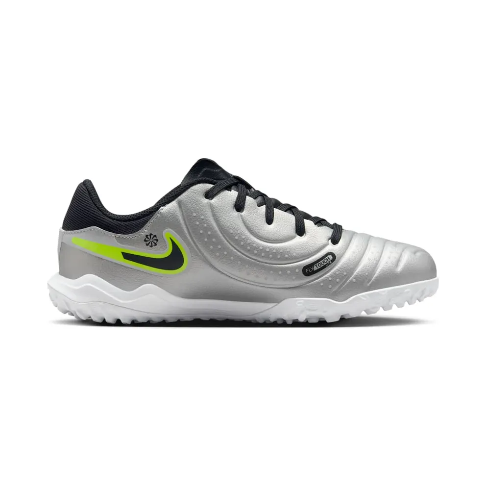 Nike Tiempo Legend 10 Academy TF Metallic Silver Volt Black (DV4351-001)