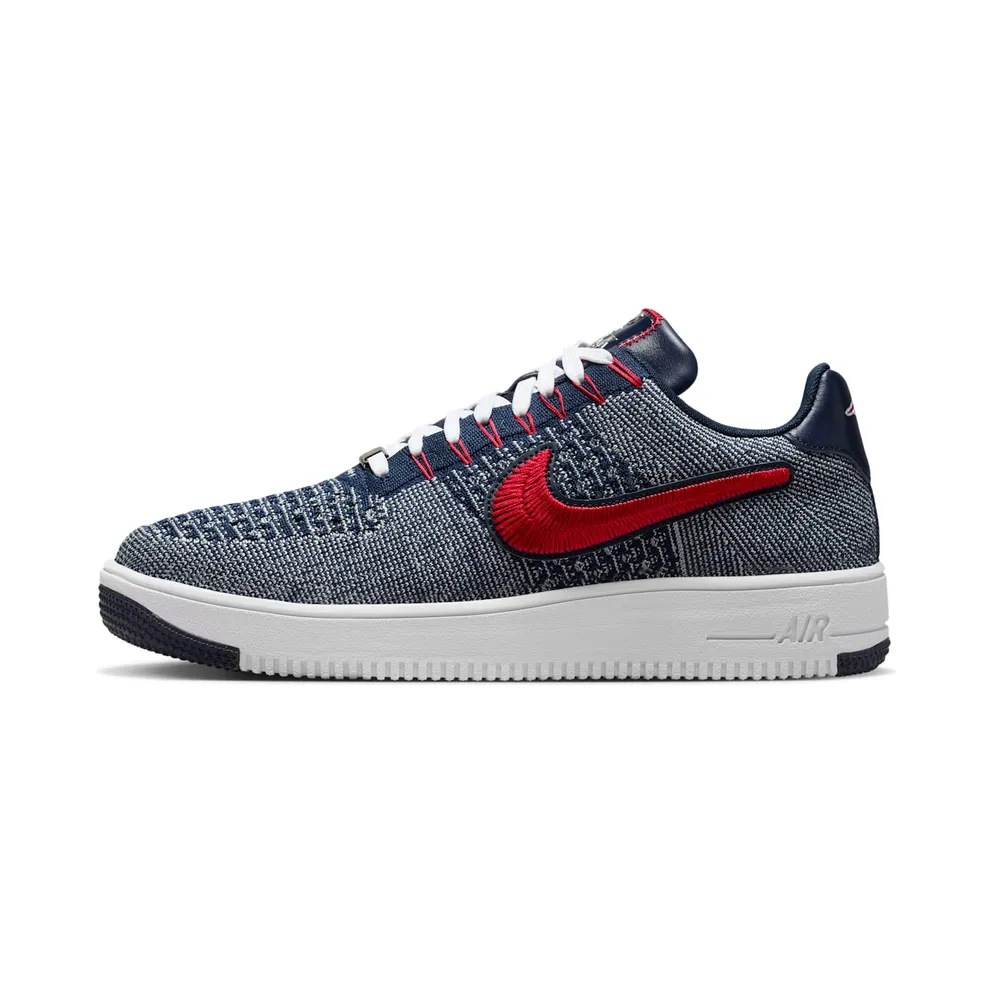 Nike Air Force 1 Ultra Flyknit Low “Patriots Robert Kraft Wolf Grey” (FV4079-012)