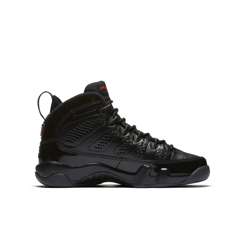 Jordan 9 Retro Bred Patent (GS) Black/University Red-Anthracite (302359-014)