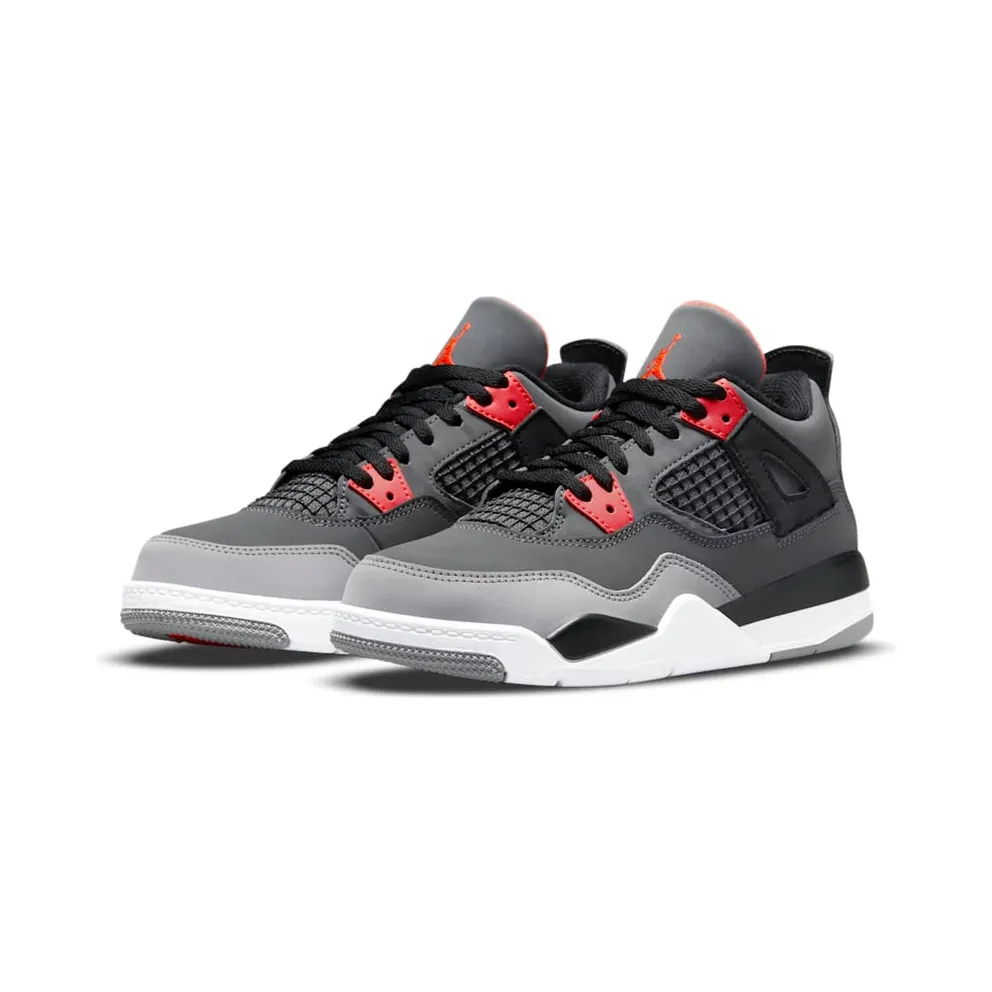 Jordan 4 Retro Infrared (PS) – “Dark Grey / Infrared 23-black-cement Grey” (BQ7669-061)