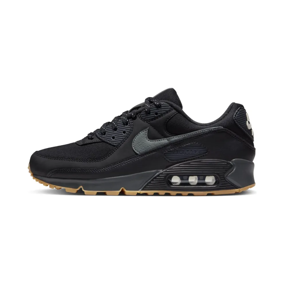 Nike Air Max 90 Black Smoke Grey Gum Reflective (FV0387-001)