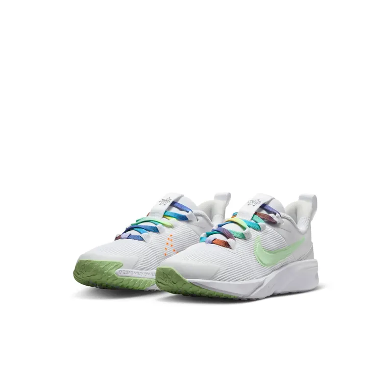 Nike Star Runner 4 Next Nature SE White Photon Dust Total Orange Vapor Green (FN4980-100)