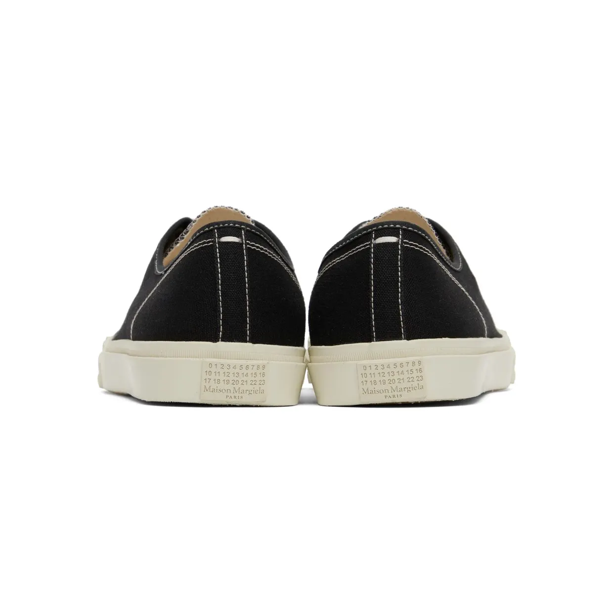 Maison Margiela Black Tabi H0958 Black/White (S38WS0185 P4291) (2)