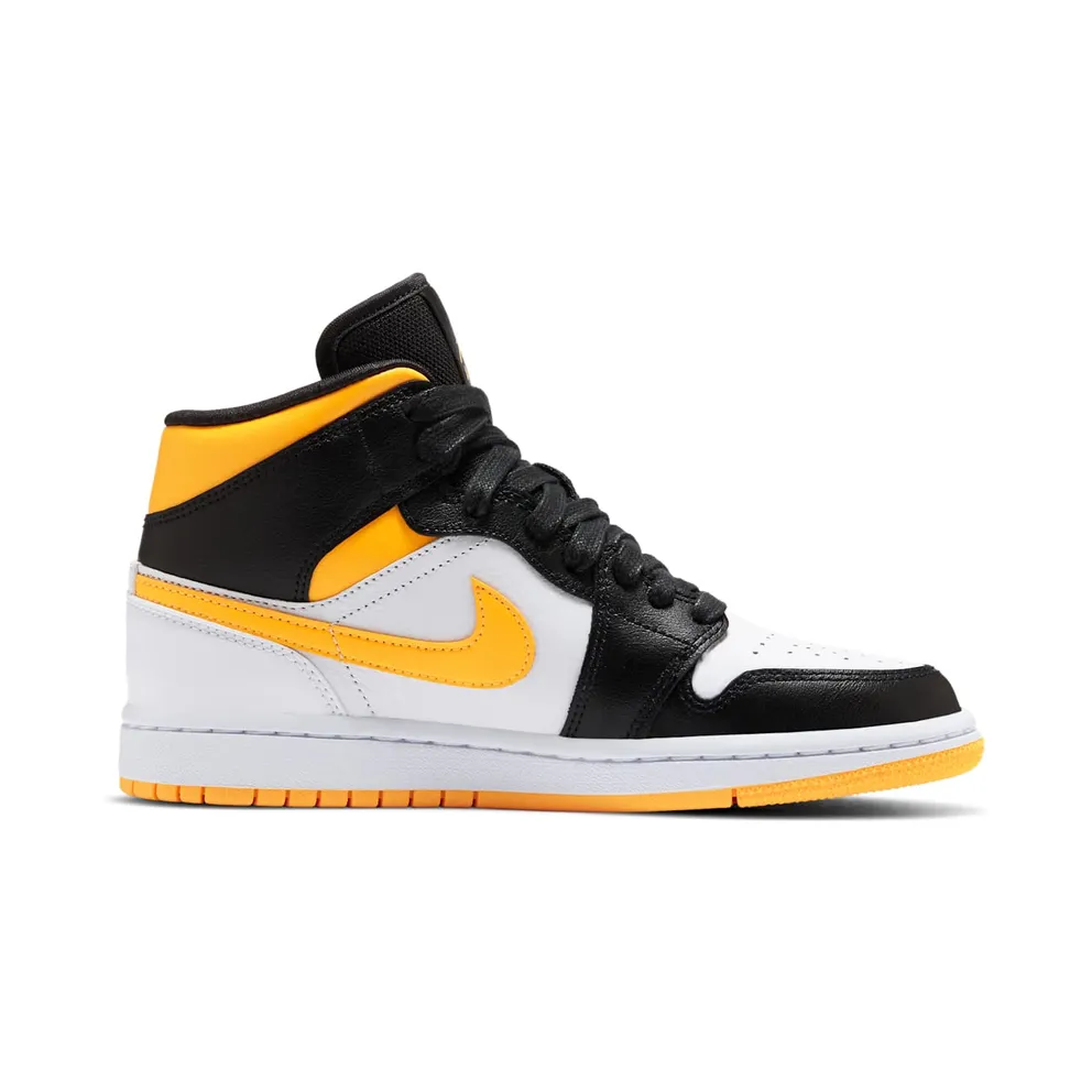 Jordan 1 Mid Laser Orange Black (W) White/Black-Laser Orange (CV5276-107)