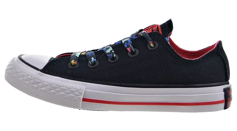 Converse Chuck Taylor All Star Ox PS “Black-Ultra Red-White” (656031F)